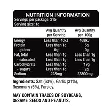 Load image into Gallery viewer, Roasted Garlic, Rosemary & Sea Salt - Spice Blend 135g