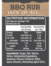 Load image into Gallery viewer, BBQ Rub - Jack of All... 300g