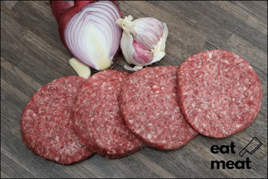 Beef Angus Burger Patties - Tray