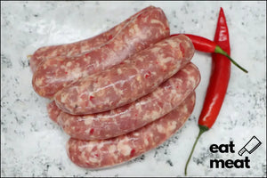 Pork Hot Sausages - Per Kg